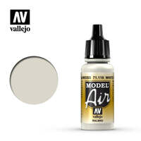 VALLEJO 71.119 MODEL AIR WHITE GREY ACRYLIC AIRBRUSH PAINT 17ML