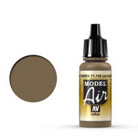 VALLEJO 71.136 MODEL AIR ACRYLIC PAINT IJA EARTH BROWN 17ML