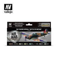 VALLEJO 71.144 MODEL AIR AIRBRUSH PAINT RAF COLORS SPECIAL BATTLE OF BRITAIN 8 PAINT PACK