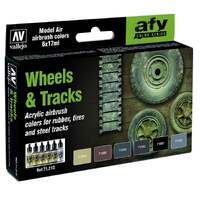 VALLEJO 71.213 MODEL AIR WHEELS AND TRACKS ACRYLIC AIRBRUSH PAINT 6X17ML