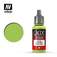 VALLEJO 72.033 GAME COLOR LIVERY GREEN ACRYLIC PAINT 17ML