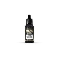 VALLEJO 73.201 GAME COLOR WASH BLACK WASH ACRYLIC PAINT 17ML