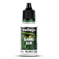 VALLEJO GAME AIR 76.001 DEAD WHITE (1) ACRYLIC AIRBRUSH PAINT 17ML