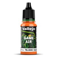 VALLEJO GAME AIR 76.008 ORANGE FIRE (12) ACRYLIC AIRBRUSH PAINT 17ML