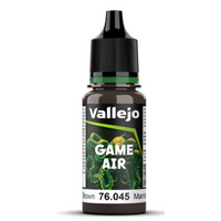 VALLEJO GAME AIR 76.045 CHARRED BROWN (46) ACRYLIC AIRBRUSH PAINT 17ML