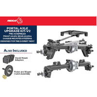 REDCAT PORTAL AXLE UPGRADE KIT V2 PRE ASSEMBLED FRONT AXLES, REAR AXLES AND CHASSIS MOUNTED STEERING DESIGNED FOR THE EVEREST GEN 7