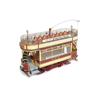 OCCRE 53008 LONDON TRAM L.C.C.106 DOUBLE DECKER 1/24 SCALE WOOD AND METAL MODEL KIT