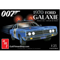 AMT 1172/12 1970 FORD GALAXIE POLICE CAR JAMES BOND 1/25 SCALE PLASTIC MODEL KIT