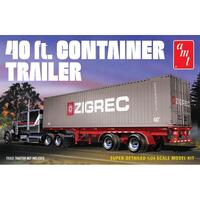 AMT 1196 40 FOOT SEMI CONTAINER TRAILER 1/24 SCALE PLASTIC MODEL KIT