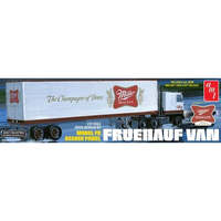 AMT 1234 FRUEHAUF 40' SEMI TRAILER (MILLER BEER) 1/25 SCALE PLASTIC MODEL KIT