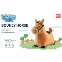 BOUNCY PALS ULTRA SOFT PLUSH RIDE ON - BOUNCY BROWN HORSE