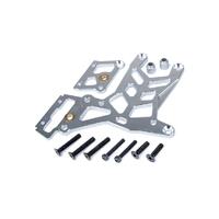 ROVAN 85122 CNC REAR UPPER CONNECTING PLATE SET - SILVER