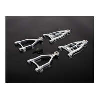 ROVAN 85339 CNC ALLOY EXTENDED (BY 25MM) FRONT ARM KIT SUITS BAJA 5B - SILVER - SEE ALSO 85440