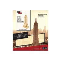 INCREDIBUILDS NEW YORK EMPIRE STATE BUILDING COLLECTIBLE 3D WOOD MODEL AND BOOK