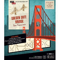 INCREDIBUILDS SAN FRANCISCO GOLDEN GATE BRIDGE 3D WOOD MODEL AND BOOK