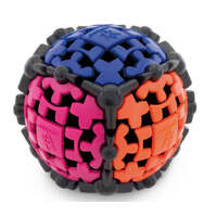 MEFFERTS GEAR BALL SPHERICAL SIX COLOURED PUZZLE CUBE