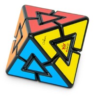 MEFFERTS PYRAMINX DIAMOND EIGHT SIDED DOUBLE SIDED PYRAMID SHAPE PUZZLE CUBE