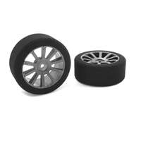 TEAM CORALLY C-14700-35 ATTACK FOAM TIRES 1/10 SCALE GP TOURING 35 SHORE 26MM FRONT TYRES