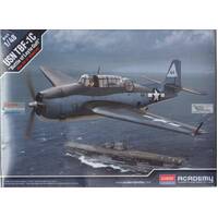 ACADEMY 12340 USN TBF-1C AVENGER BATTLE OF LEYTE GULF 1/48 SCALE PLASTIC MODEL KIT