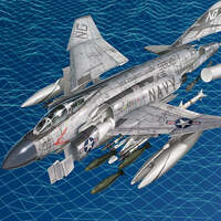 ACADEMY 12515 1/72 F-4J PHANTOM II MCP PLASTIC MODEL KIT