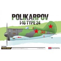 ACADEMY 12314 POLIKARPOV I-16 TYPE 24 PLASTIC MODEL KIT 1:48 SCALE