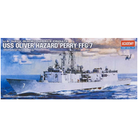 ACADEMY 14102 1:350 USS OLIVER HAZARD PERRY FFG-7 AUS DECALS PLASTIC MODEL SHIP KIT