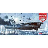 ACADEMY 14229 USS YORKTOWN CV-5 BATTLE OD MIDWAY 1/700 SCALE BATTLESHIP PLASTIC MODEL KIT