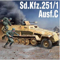 ACADEMY 14409 GERMAN SONDERKRAFTFAHRZEUH SD.KFZ.251/1 HALF TRACK ARMOURED PERSONNEL CARRIER 1/35 SCALE PLASTIC MODEL KIT TRUCK