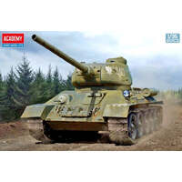 ACADEMY 13554 SOVIET MEDIUM TANK T-34-85 URAL TANK FACTORY NO.183 1/35 SCALE PLASTIC MODEL KIT TANK