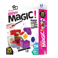 HAPPY MAGIC EASY MAGIC FOR YOUNG KIDS 25 TRICK PLAYSET AMAZING ILLUSIONS TO IMPRESS YOUR FRIENDS MAGIC LOTTERY CARDS AND MORE