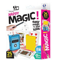 HAPPY MAGIC EASY MAGIC FOR YOUNG KIDS 25 TRICK PLAYSET AMAZING ILLUSIONS TO IMPRESS YOUR FRIENDS MAGIC CARD TRICK AND MORE