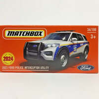 MATCHBOX HVP54 2024 FORD POLICE INTERCEPTOR UTILITY 36/100 BOXED