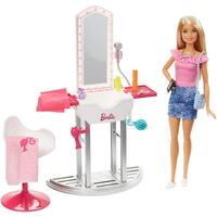 BARBIE DOLL AND ROOM SET HAIRDRESSER