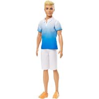 BARBIE FASHIONISTAS BOY DOLL 129 BLONDE WITH BLUE SHIRT