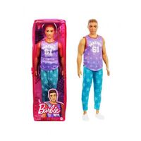 BARBIE FASHIONISTAS BOY DOLL 164 WITH BROWN HAIR AND MALIBU SINGLET