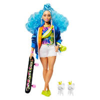 BARBIE FASHIONISTA EXTRA 4 WITH BLUE HAIR AND SKATEBOARD