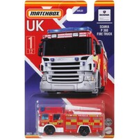 MATCHBOX GWL23 BEST OF UK SCANIA P360 FIRE TRUCK #1 OF 12