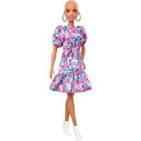 BARBIE FASHIONISTAS DOLL 150 FLORAL DRESS NO HAIR