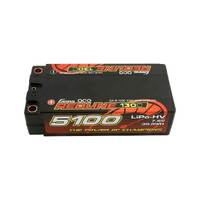 GENS ACE 51002S13D5 2S REDLINE 5100MAH 7.6V 130C SHORTY HARDCASE 5MM BULLET HV LIPO BATTERY (5.0MM BULLET)