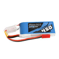 GENS ACE 2S 7.4V 450mAh 45C SOFT CASE LiPo BATTERY WITH JST PLUG