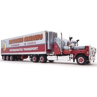 HIGHWAY REPLICAS FREIGHT COLLECTION 12027 LIMITED EDITION AUSTRALIAN FREIGHT SEMI REFRIGERATED FEATURES PRIME MOVER AND TRAILER 1/64 SCALE DIECAST TRU