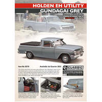 CLASSIC CARLECTABLES 1:18 SCALE HOLDEN EH UTILITY GUNDAGAI GREY LIMITED EDITION OF 1500 DIECAST MODEL CAR