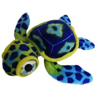 BORN WILD BY ELKA 15CM TURTLE TURNER BLUE PLUSH