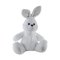 PLUSH BUNNY BUGSY WHITE 23CM