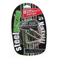 METAL SY171MT8 IQ STEEL PUZZLE - BLACK / GREEN & PINK STRIPED