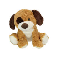 PLUSH SITTING DOG WITH CUTE EYE PATCH 41CM