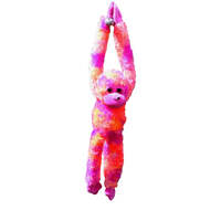 COTTON CANDY JG268 HANGING MONKEY HANNA ORANGE PINK PLUSH