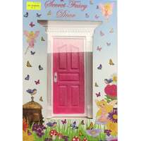 COTTON CANDY SECRET FAIRY DOOR PINK GLITTER