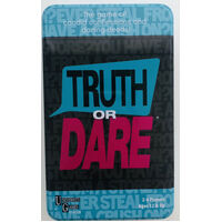 UNIVERSITY GAMES 01387 "TRUTH OR DARE" CARD GAME TIN