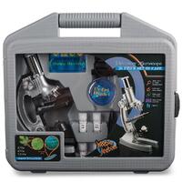 HEEBIE JEEBIES DISCOVERY MICROSCOPE 30 PIECE SET IN CASE